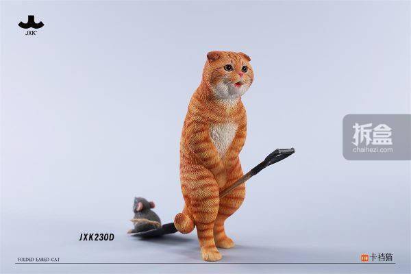 jxk 卡裆猫 仿真宠物 猫咪和小老鼠 周边1/6模型摆件公仔