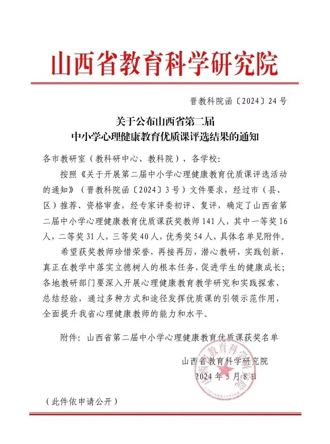 第一名!阳城一中再传喜报!