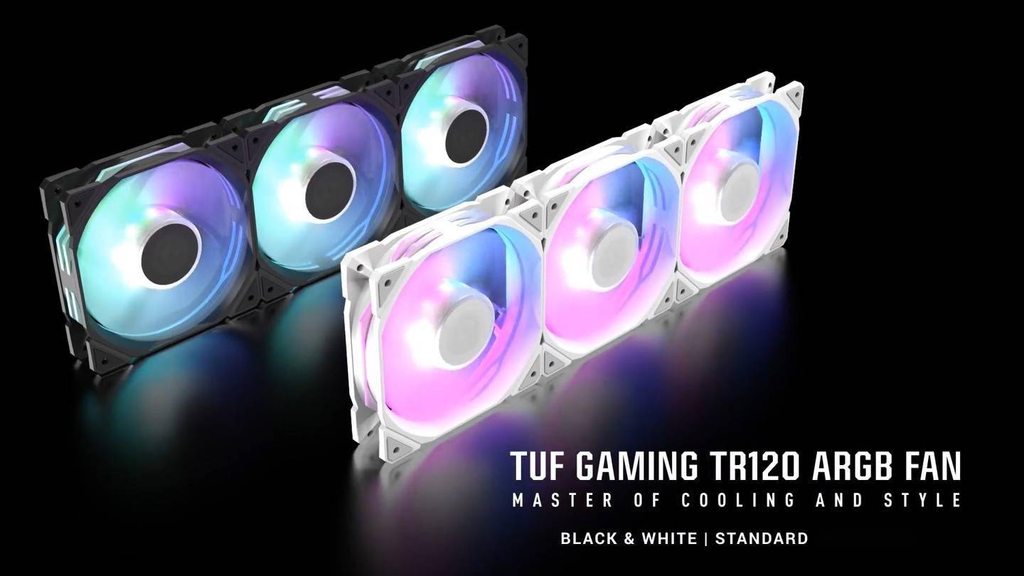 华硕推出TUF Gaming TR120 ARGB机箱散热风扇 可选黑白双色