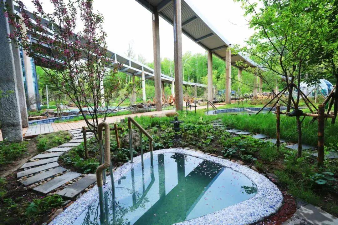 水中含有多种微量元素,属钠-碳酸氢盐高热型温泉,临溪火山温泉长白山