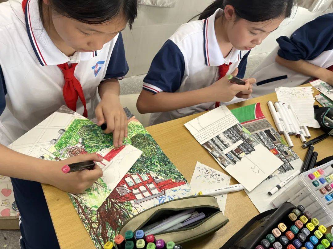 挺膺担当扬青春——桂林市中山中学开展"我爱中山"校园明信片绘画大赛