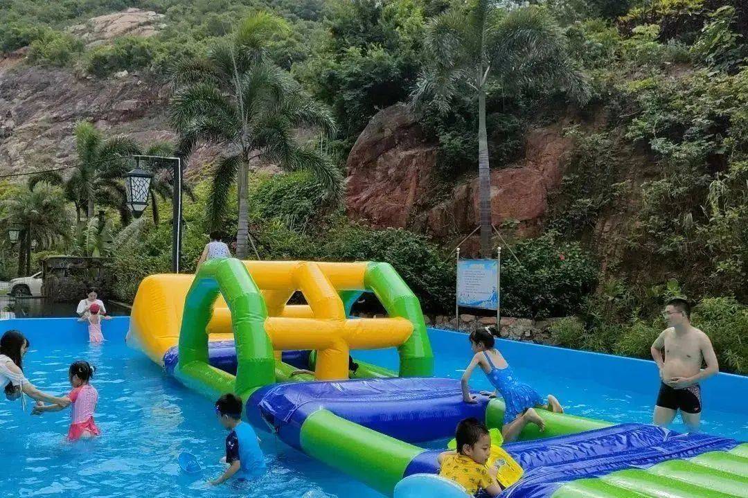 江门亚洲福永温泉酒店,住童趣阳台双床房,嗨玩阳光水乐园 萌娃水上