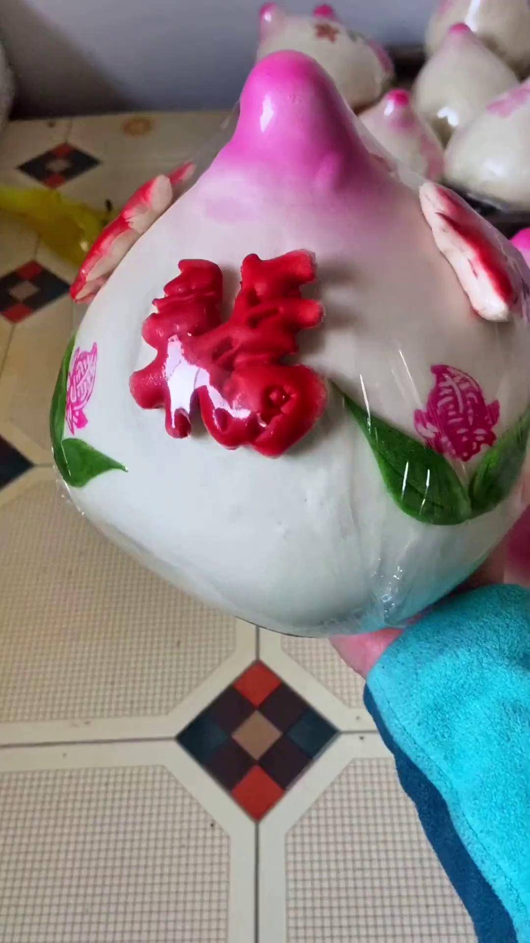 二斤大寿桃大气.胶东花饽饽 莱州面塑 传统手艺