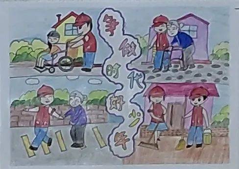 仓上镇中心小学教共体(核心校)举办了"孝义善举"主题书画展活动