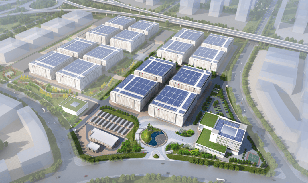中国能建庆阳大数据中心产业园示范项目a2栋数据中心封顶