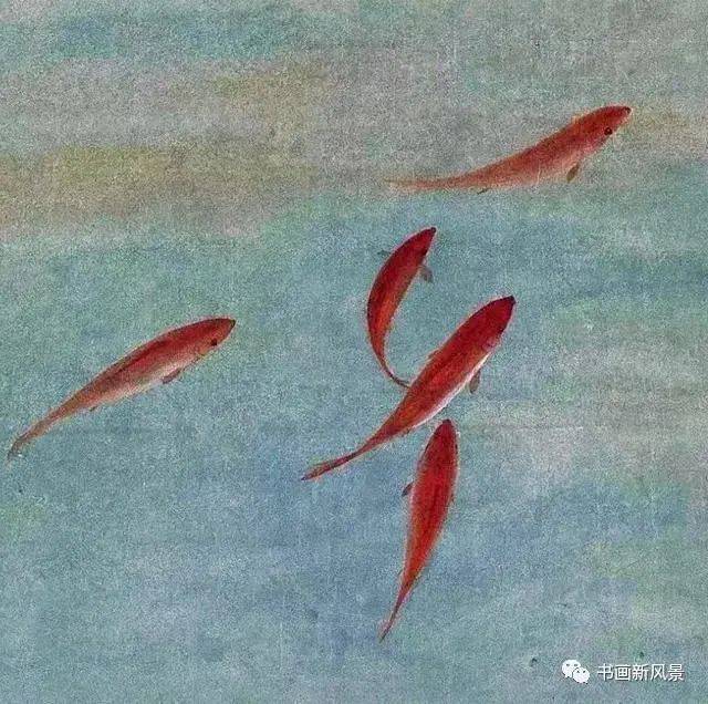 田世光 鱼戏莲叶间(局部)田世光 荷塘清趣下面再看一幅田世光画的