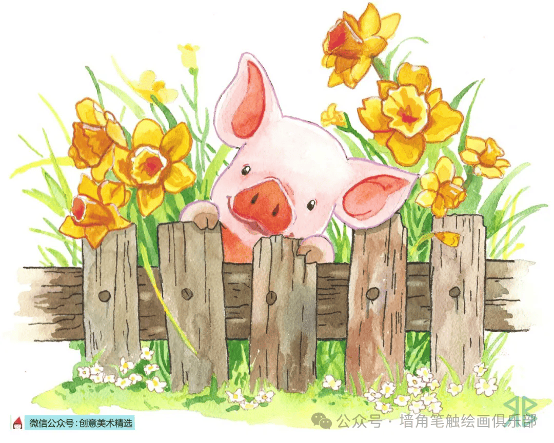 他山之石·艺‖31张超可爱的水彩插画,小巧可爱的动物插画,超级温馨