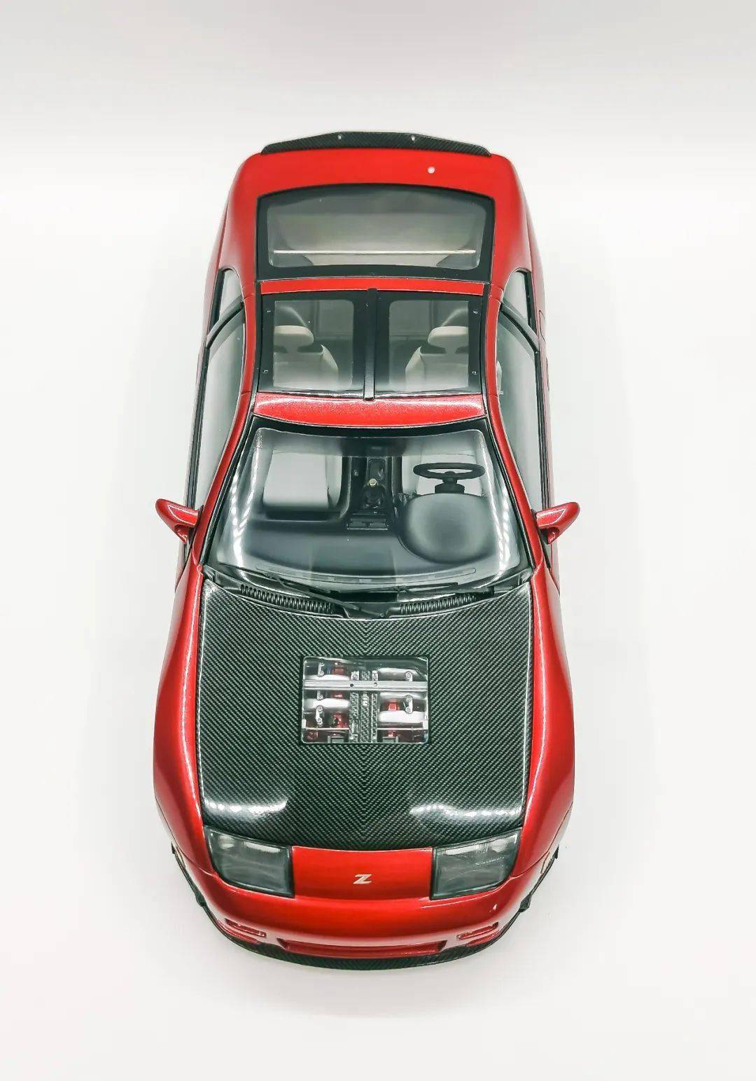 车身油漆选用田宫的ts95金属红,光