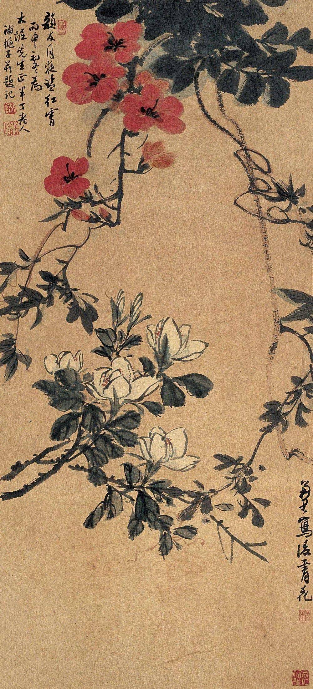 清丽小写意,活色生香,花花叶叶,尽态极妍!_国画_合作_教程