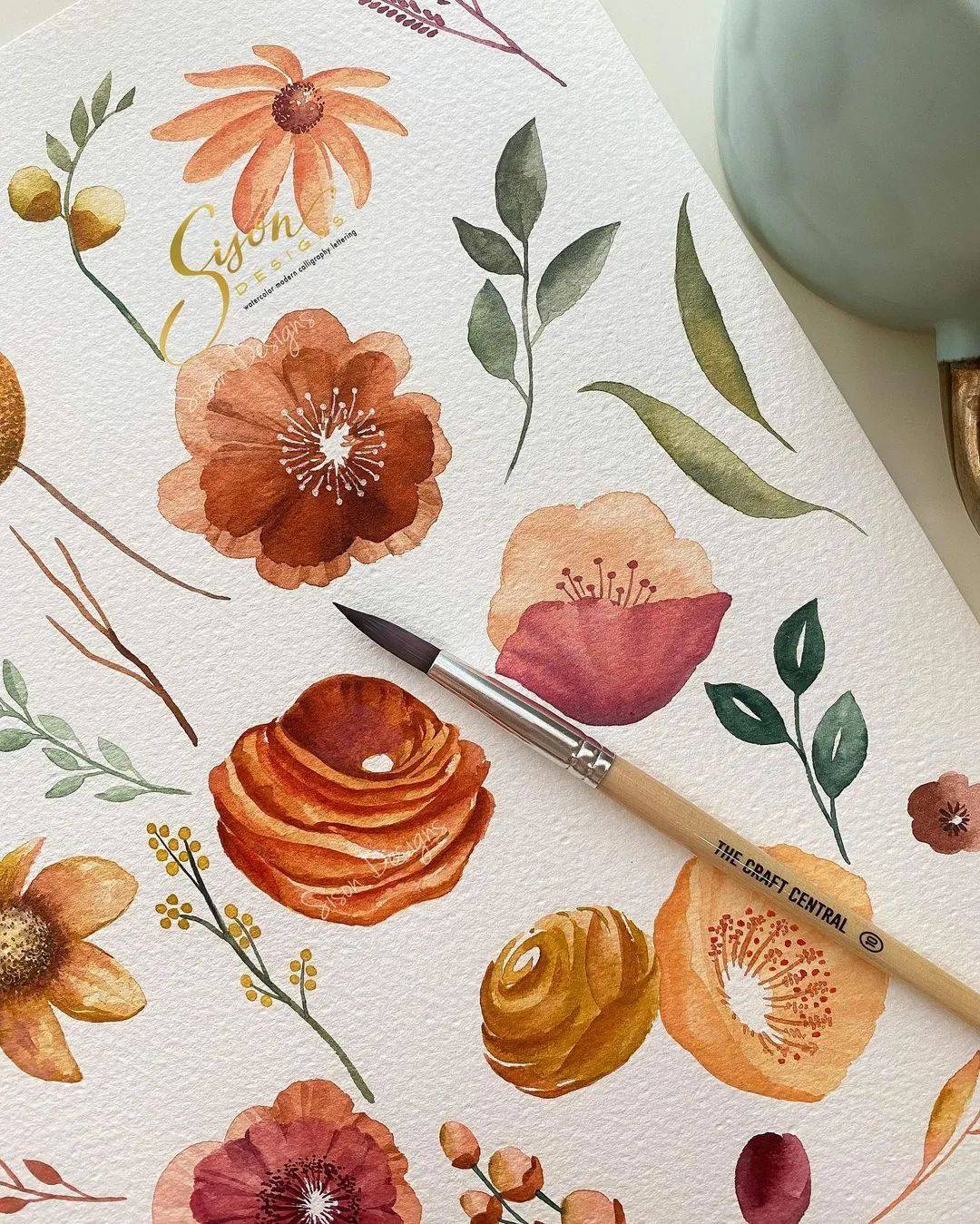 70张超简单小清新的水彩手账,你想要的都在这里!收藏这篇就够了!