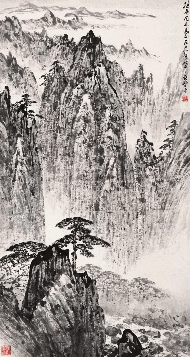 伝来】a2238〈应野平〉山水図 中国画 応野平 2238F8Ntrr 【公式通販】