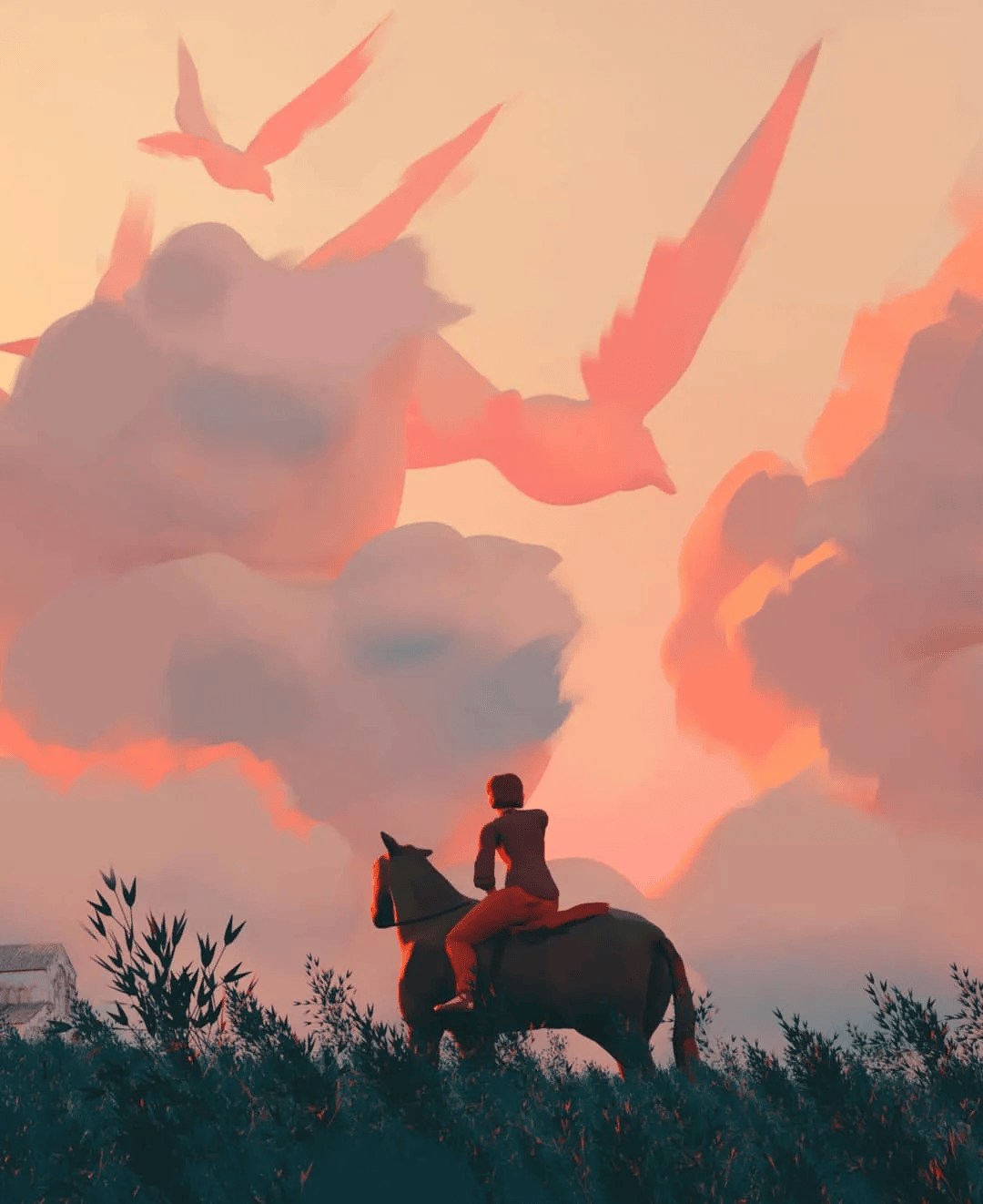 想起了陈星汉的光遇这个建筑细节看得好舒服!这个氛围感,太强了!