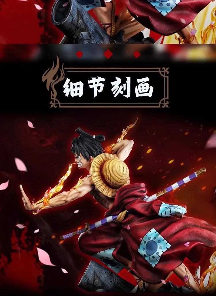 新品预定~ 万代 bnfigure 匠 1/4 航海王 海贼王 路飞 流樱 雕像