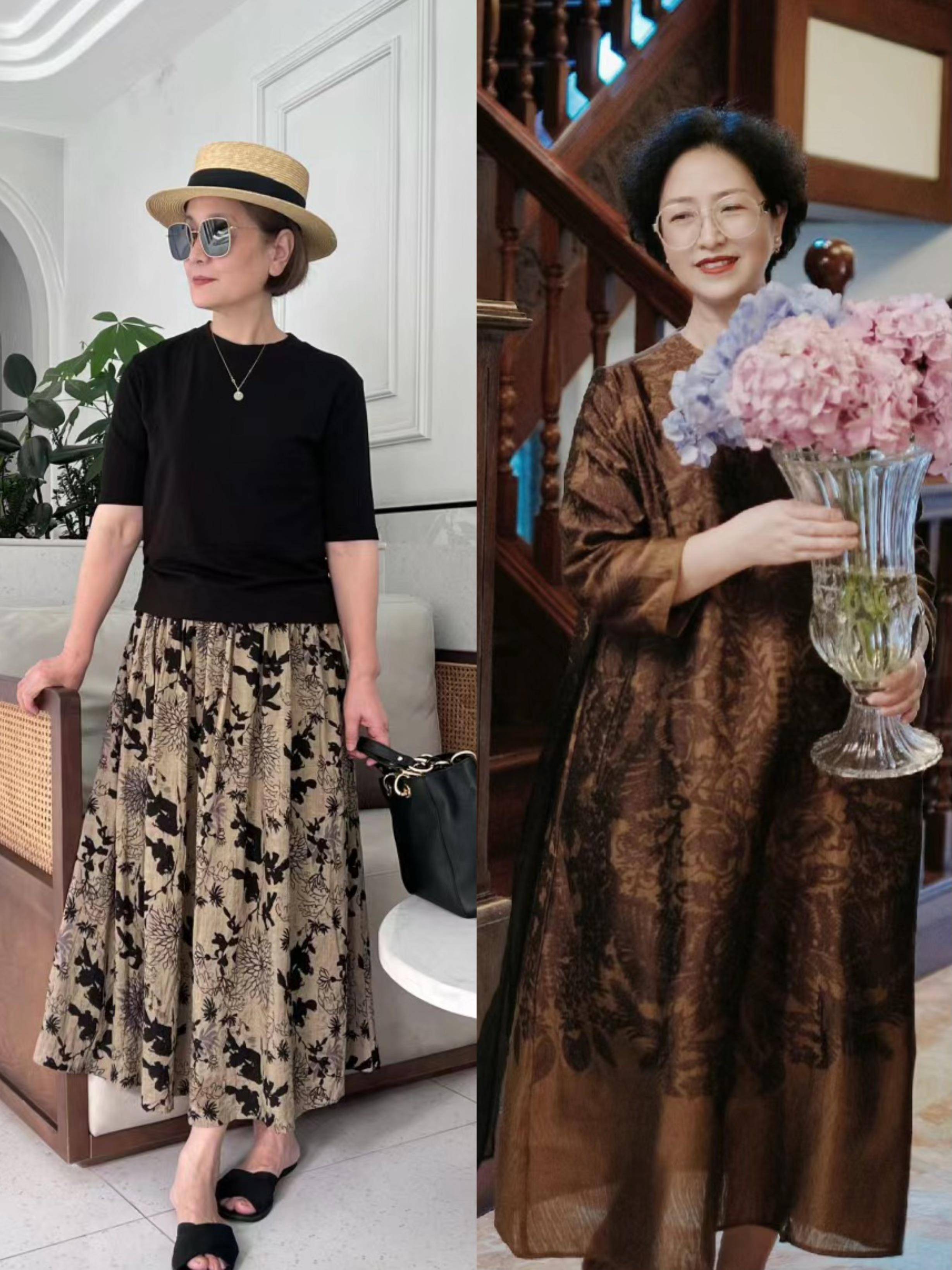 上海果然是"时尚之都",六七十岁奶奶们的穿搭,比年轻人都洋气