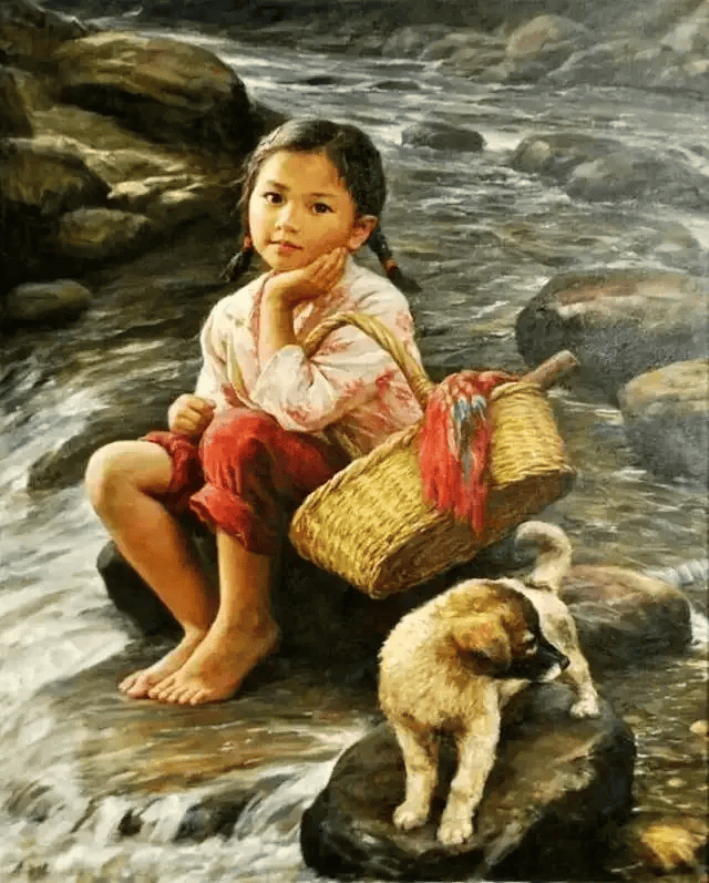 唯美油画:童年_中国_什么_一等奖