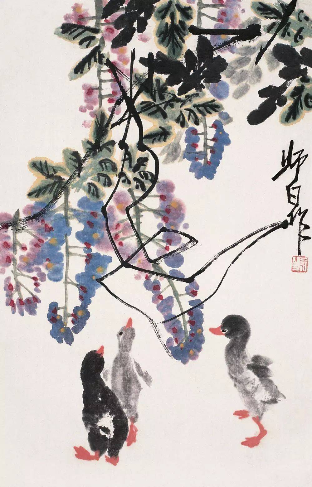 【国画教程】寥寥几笔画小鸭!