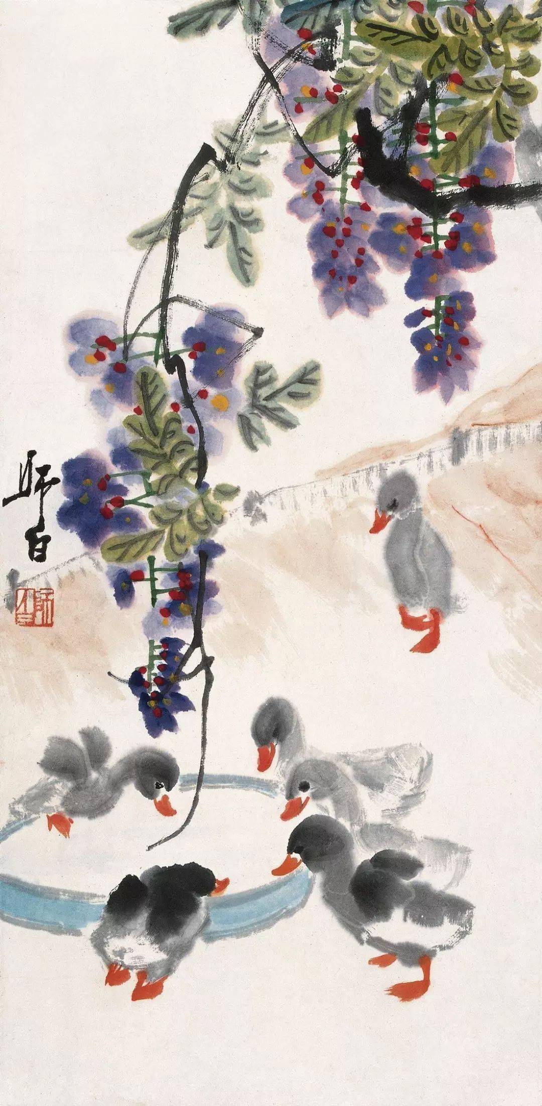 【国画教程】寥寥几笔画小鸭!