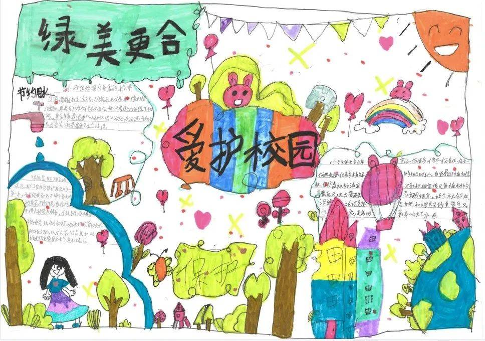 美丽中国我行动,绿美更合齐共建 | 更合镇举办六五环境日手抄报比赛