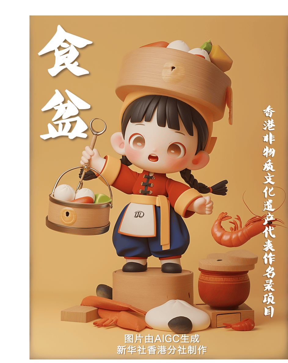 aigc"港"你知丨当非遗遇到ai 化身可爱手办玩偶!