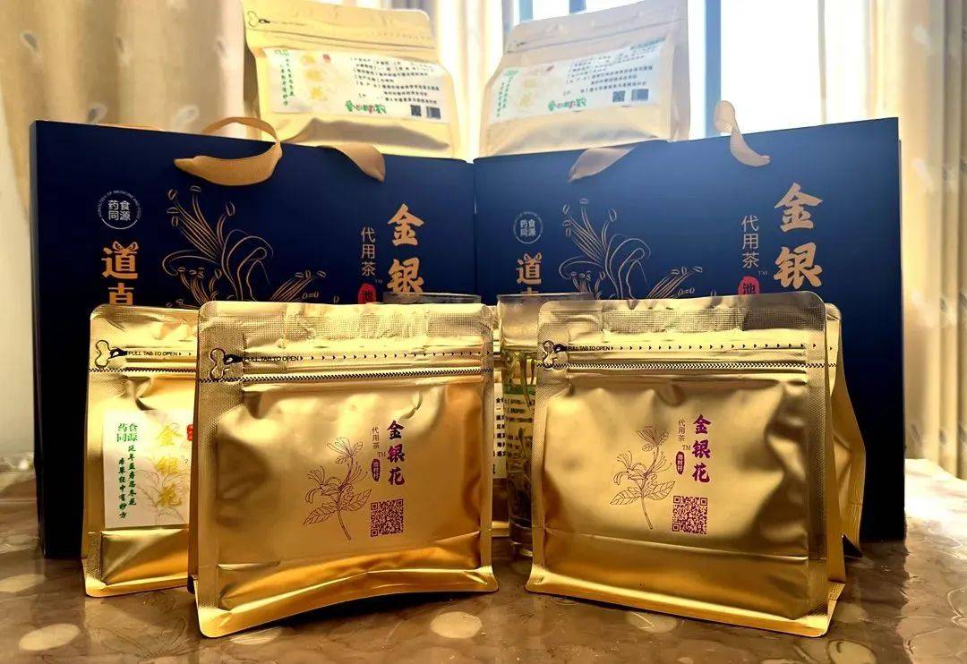 包装设备等,补链延链开发的金银花代用茶,备受消费者认可
