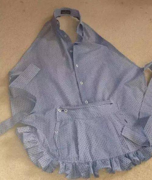 旧衣服改造围裙,比买的美十倍!