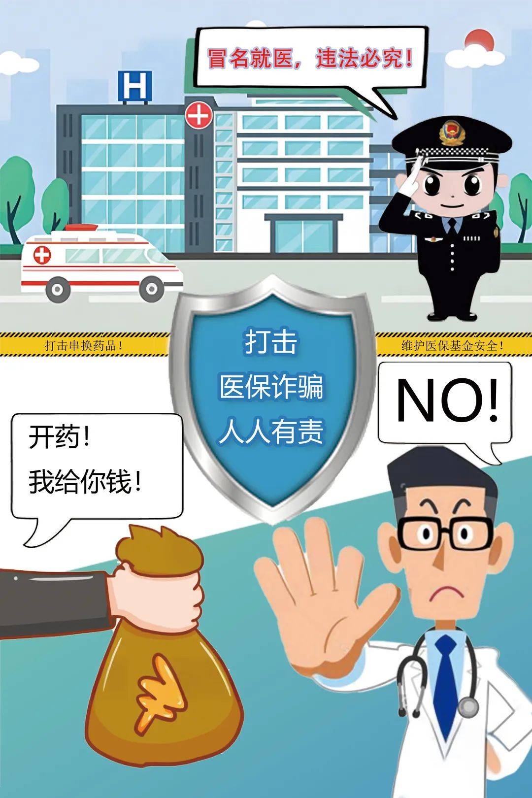 2024年度打击医保欺诈骗保宣传画征集作品(第五期)