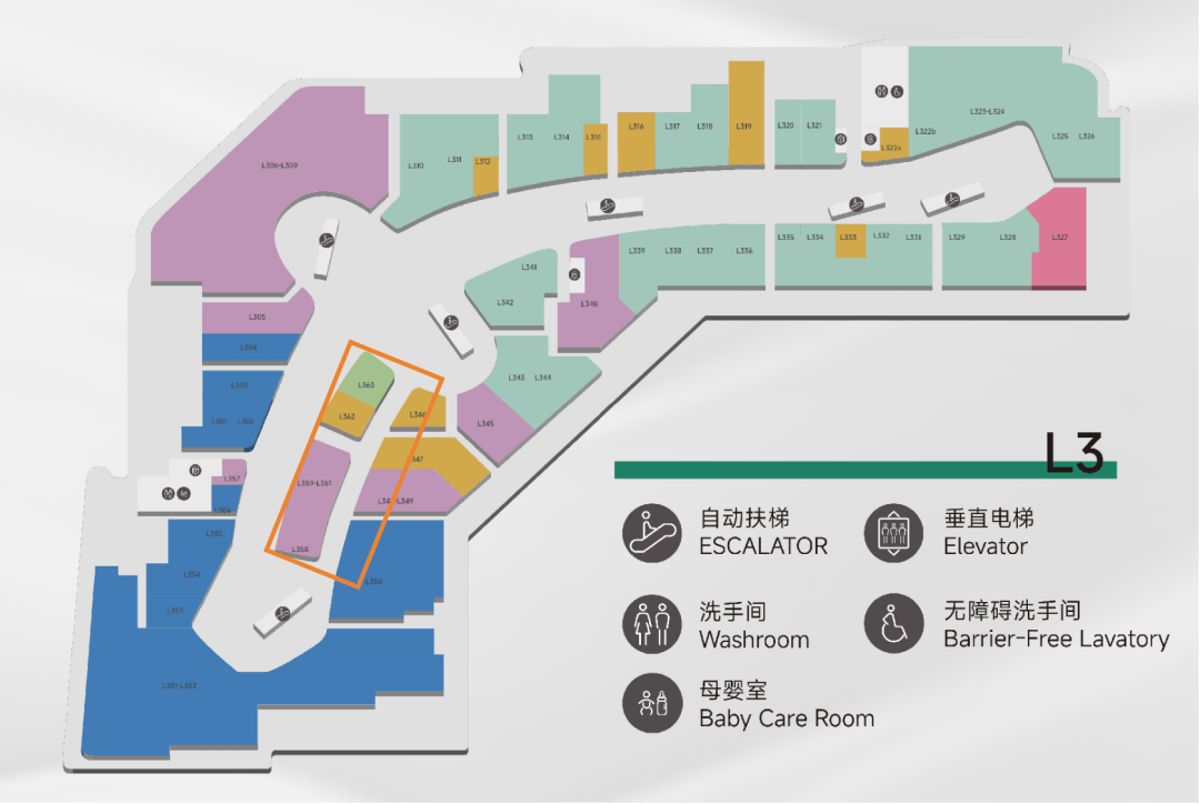 厦门万象城品牌分布图图片