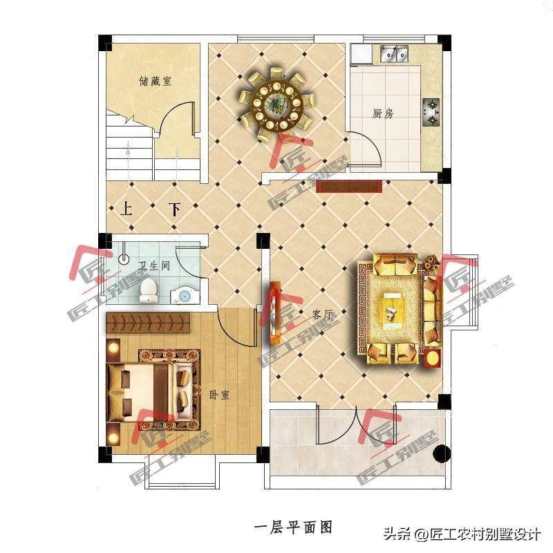 100平二层小别墅,第4款不愧为经典,25万随便建都好看_农村_结构_设计