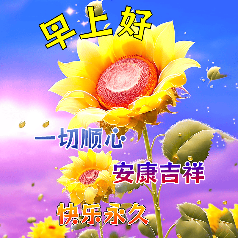 今日最新中老年早上好表情包,人生两个宝,身体好,心不老!