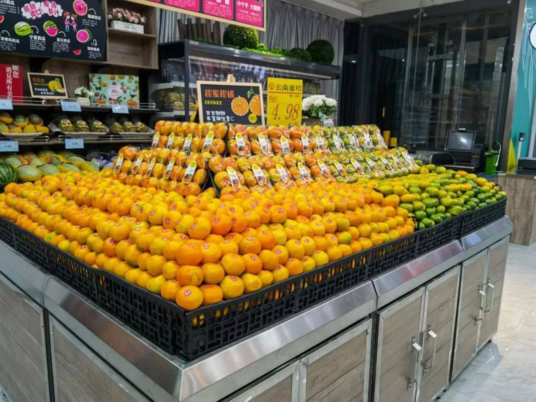 超市水果按颜色和形状陈列逻辑!