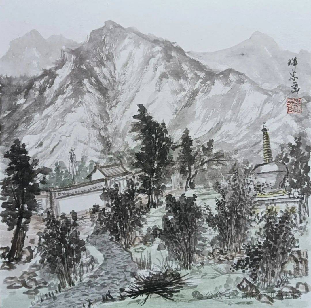 青海书画家走进乌兰写生采风作品集锦