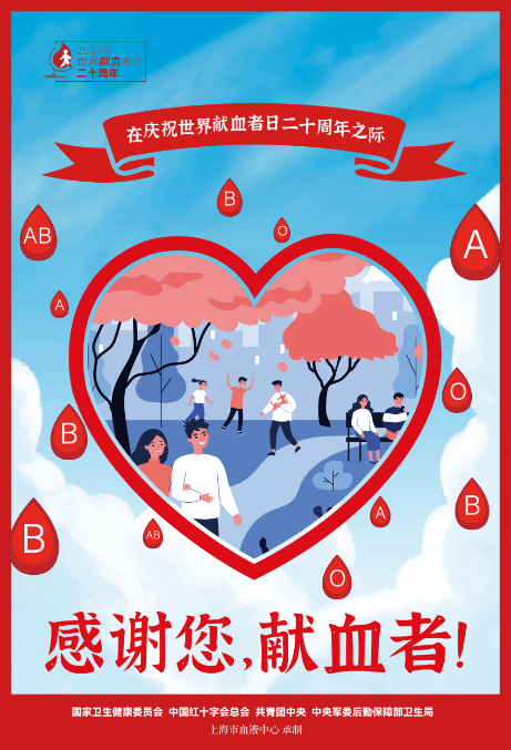 【世界献血者日】2024年世界献血者日宣传海报
