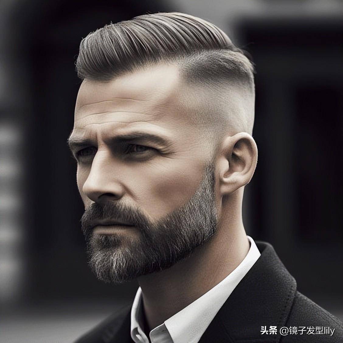 中年男士的发型智慧:两侧铲短,清爽时尚永不过时
