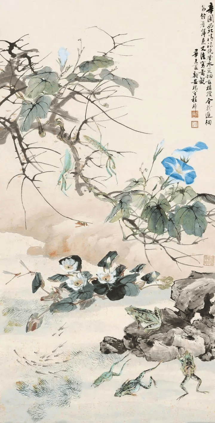 程璋，在近代画坛独树一帜，敷色典雅，作品形象生动_搜狐网