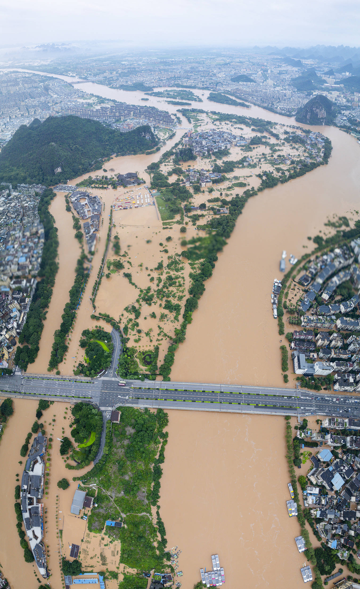来多少水只能被动泄多少水 上游水库已满 桂林内涝与泄洪有关 官方解释