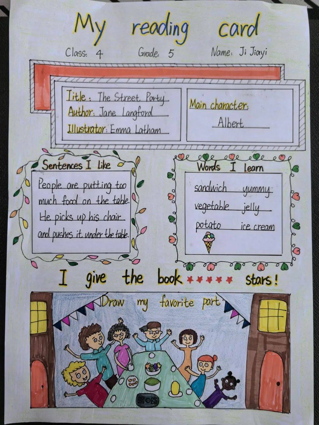 近期,我校五年级举行了一场别开生面的英语阅读推荐活动