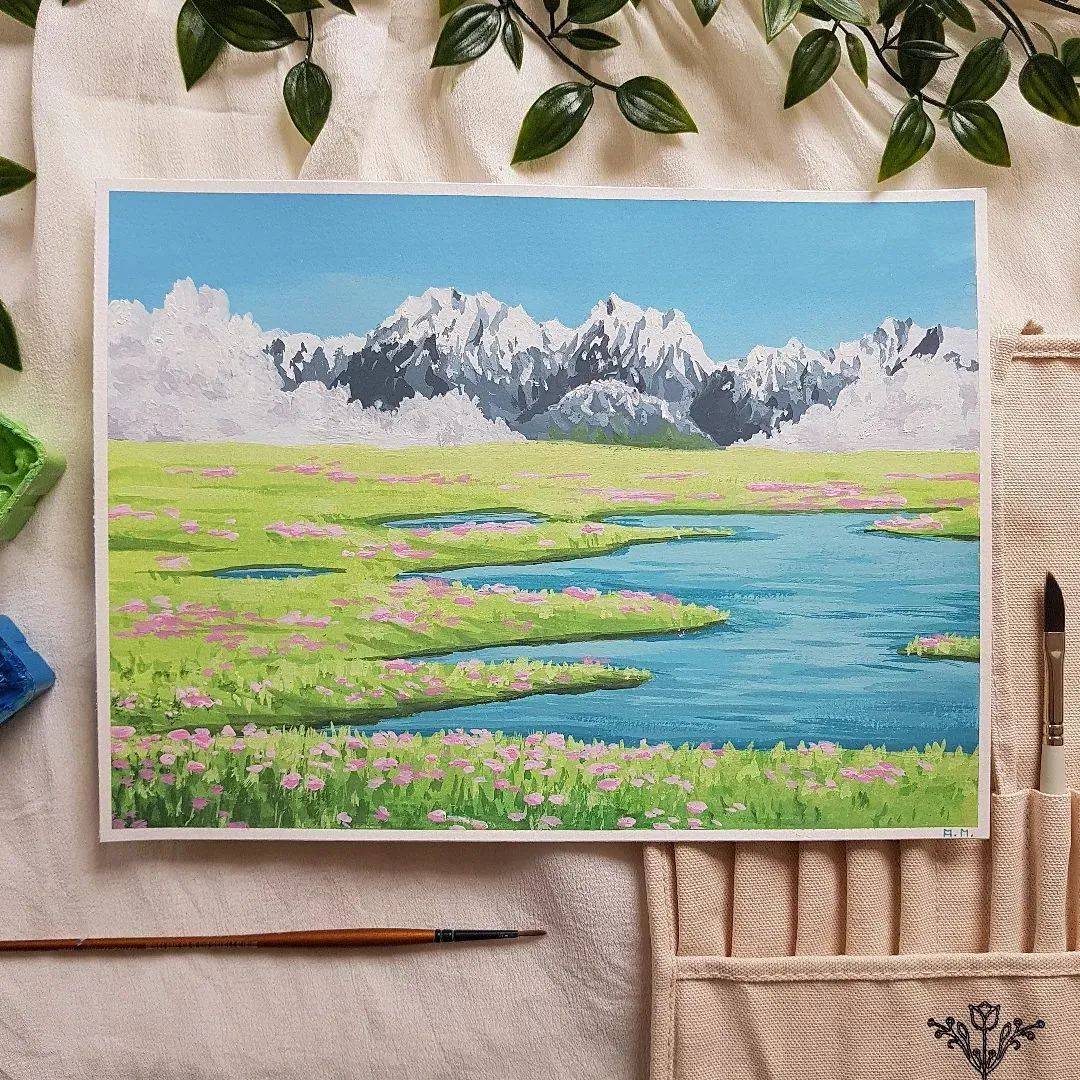 那些童话故事里的美好场景~治愈系水彩手绘欣赏