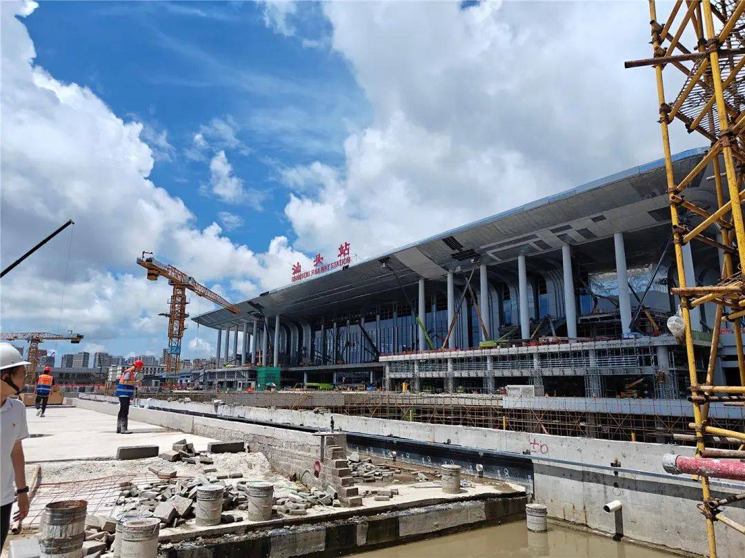 汕头高铁站枢纽一体化工程东广场工程力争9月底竣工_项目_建设_地下