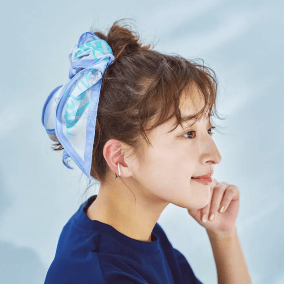 丝巾这样编发力降5度!优雅又清凉