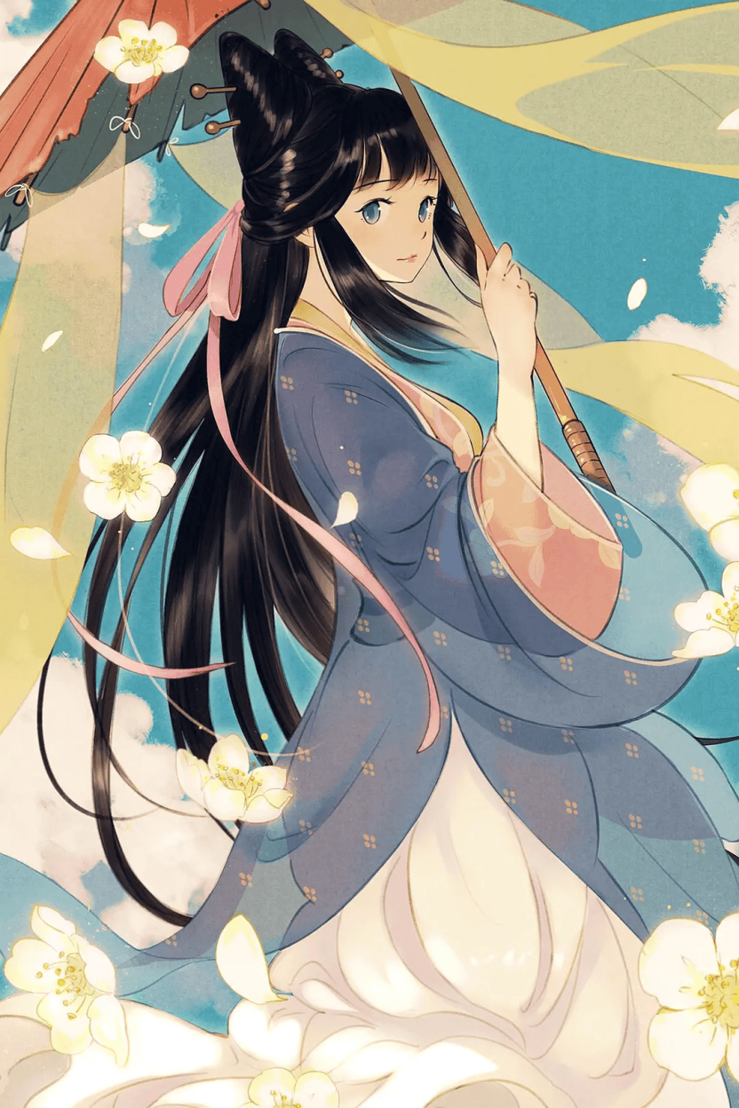 绝美二维国风极致东方美学伞少女7月6日二维国风动画电影《伞少女》