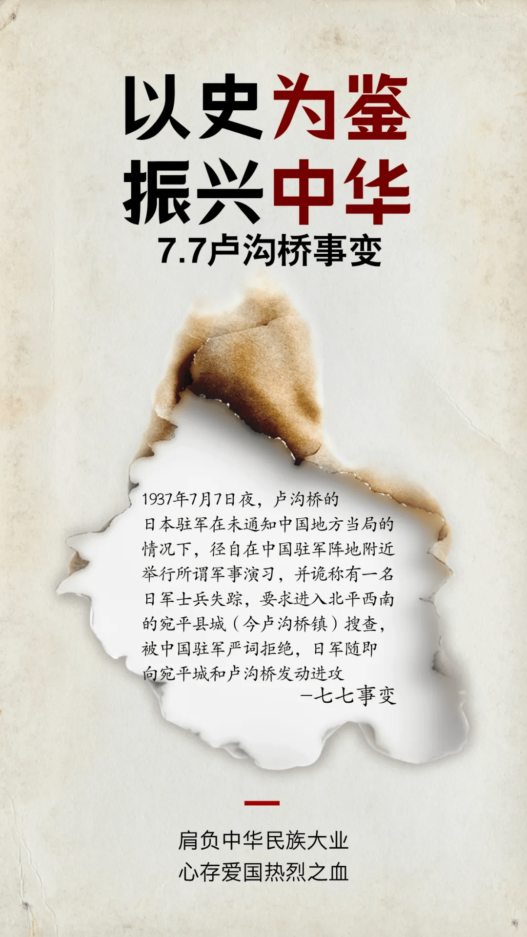 七七事变87周年!