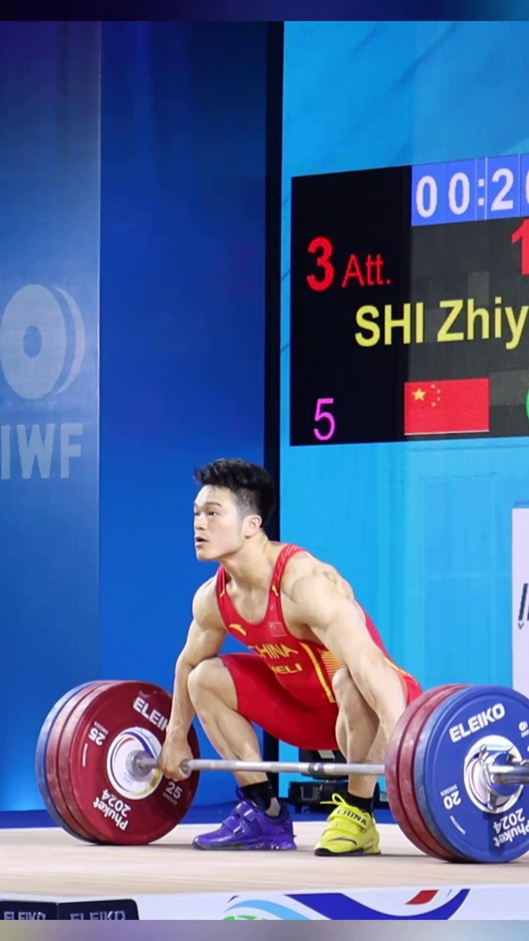 2024泰国举重世界杯男子73公斤级决赛,中国选手石智勇石智勇奥运冠军