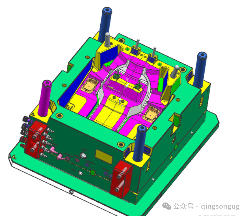 经典的汽车车灯模具结构解析4