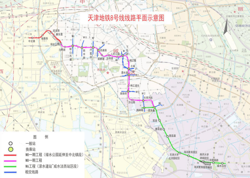 天津地铁8号线进度图片