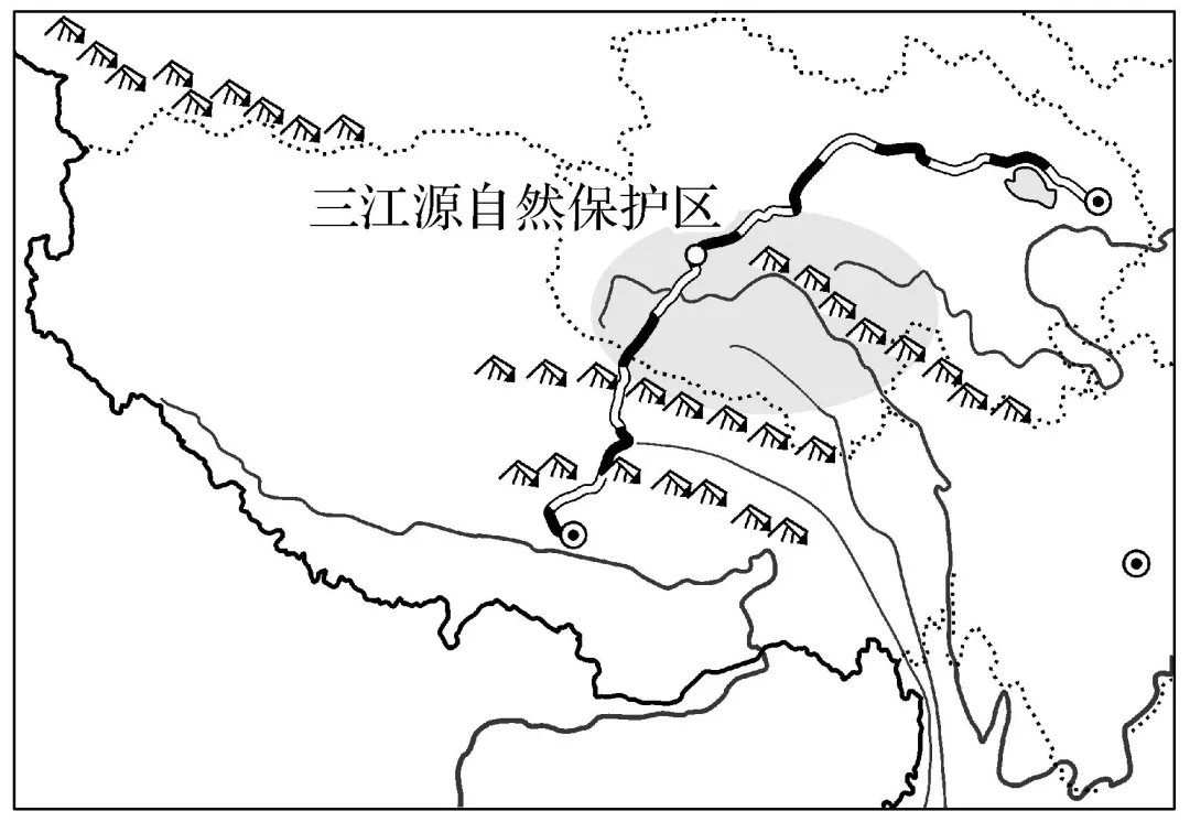 青藏地区简图图片