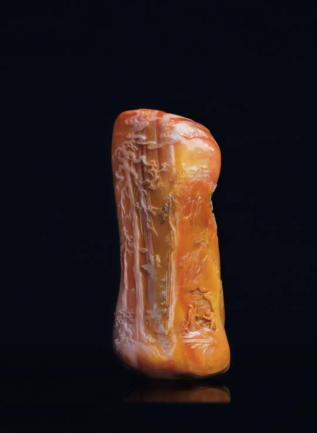 中国美術 中国古玩 時代物 山水風景 寿山石彫 彫刻 中人民共和国制造 置物 中国美術 中国古玩 時代物 山水風景 寿山石彫 彫刻 中人民共和国