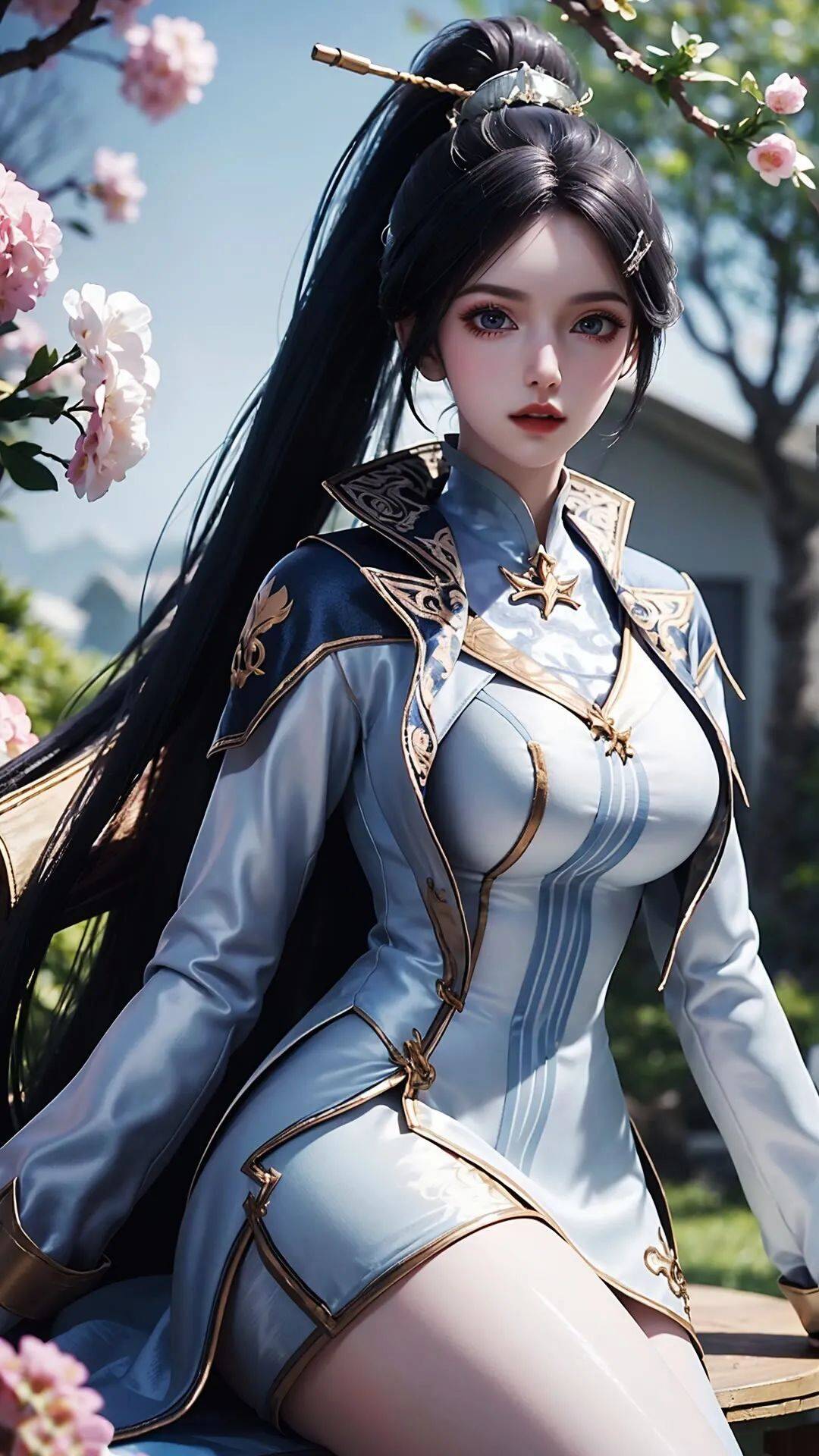 绝世唐门:霍雨浩唐舞桐的老师周漪精美壁纸来了,第三张最漂亮,帆羽真