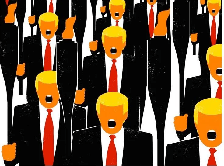 最离谱的超级解气的川普厕所刷小红书用户@如意快显灵和炸毛手办还