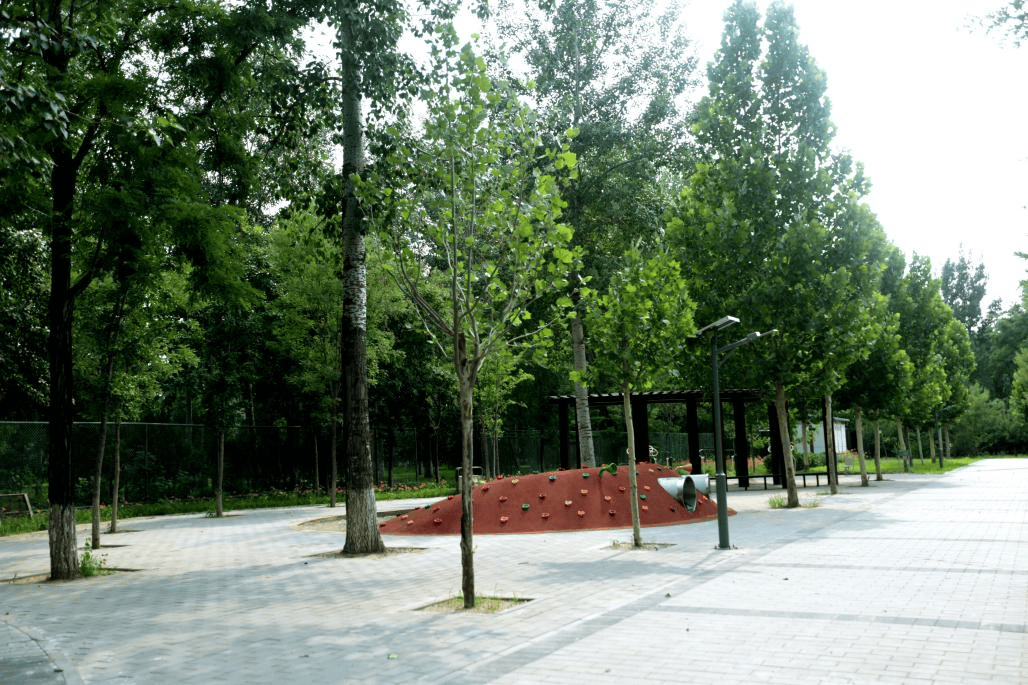 主入口华丽转型,宛平湖广场绿意盎然