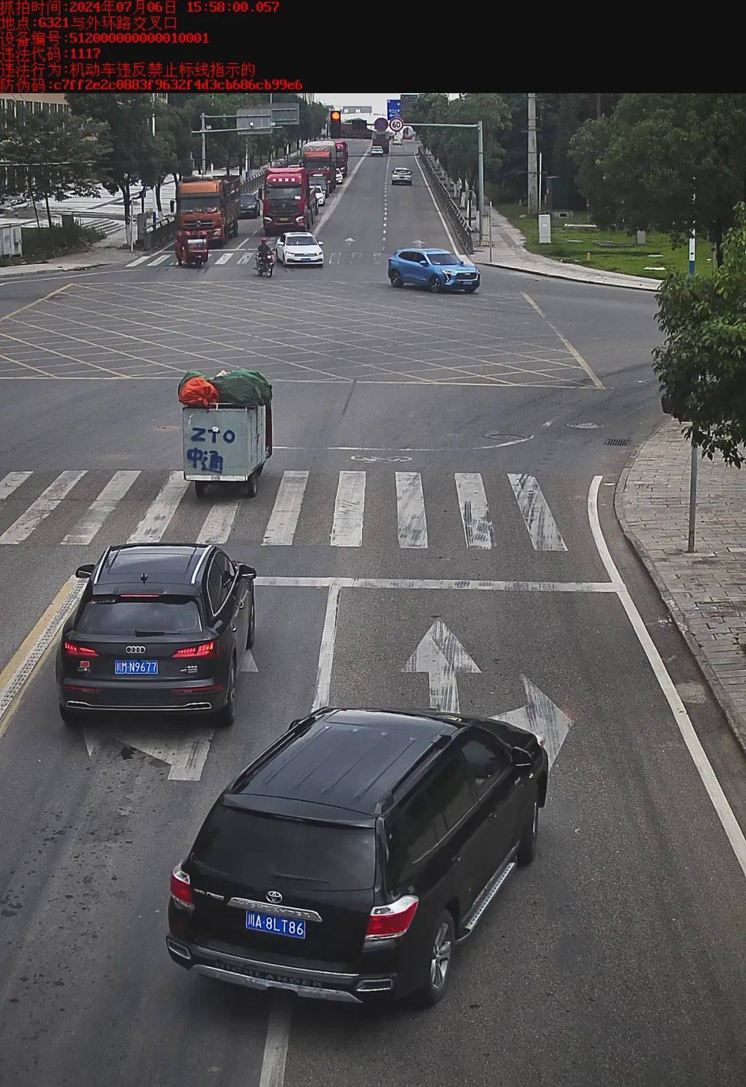 资阳这30辆机动车路口"压实线",来看有你熟悉的吗?